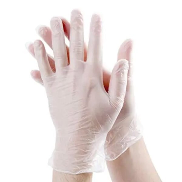 clear vinyl gloves