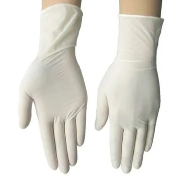 powdered latex gloves