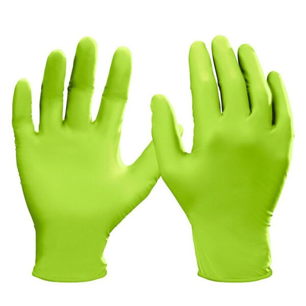 green nitrile gloves