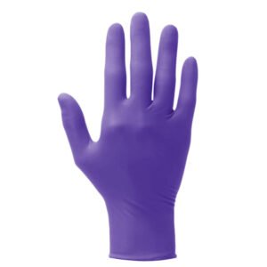 purple nitrile gloves