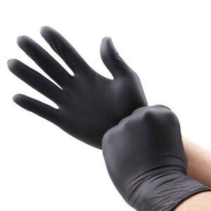 black nitrile gloves for cooking