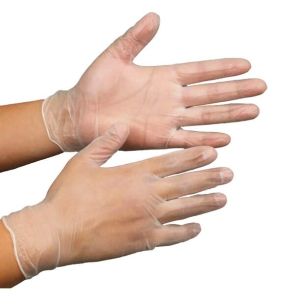 powdered vinyl gloves