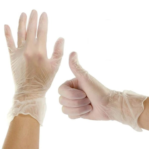 clear vinyl gloves powder free