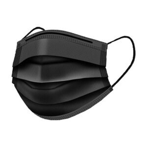 black disposable masks