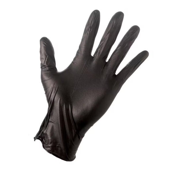 black surgical gloves