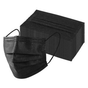 black medical mask