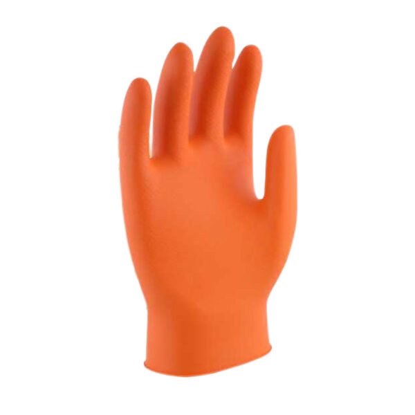 orange pvc gloves