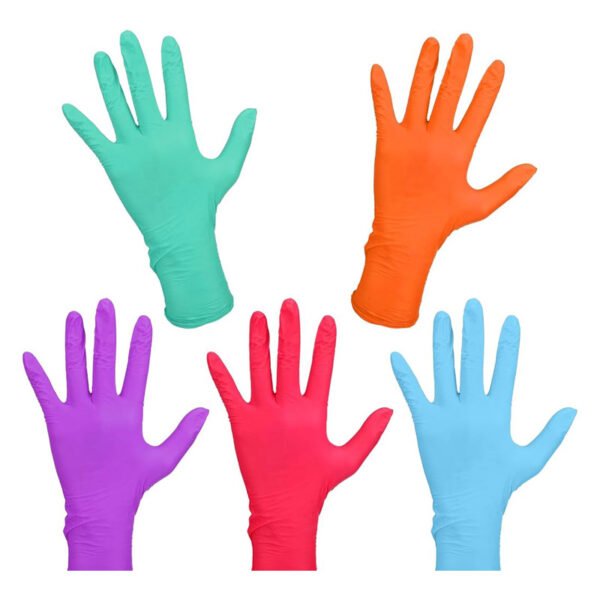 colored nitrile gloves