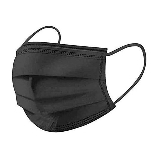 disposable black face mask