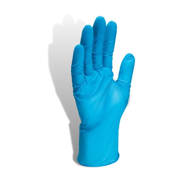 blue nitrile gloves large