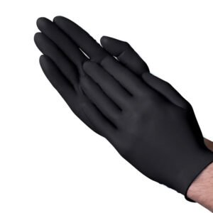 black exam gloves