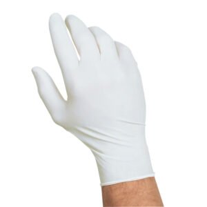 white nitrile gloves