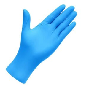 blue nitrile powder free gloves