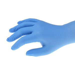blue surgical gloves